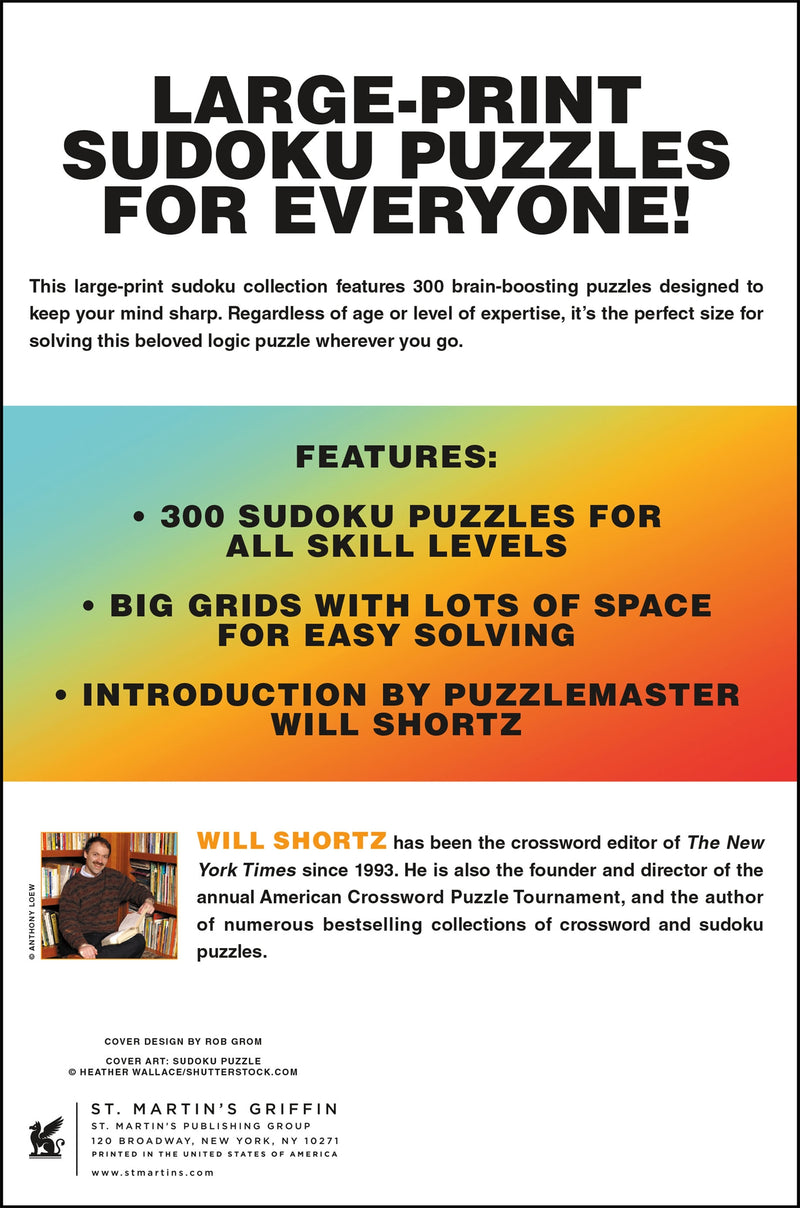 Will Shortz Presents Large-Print Sudoku To Go