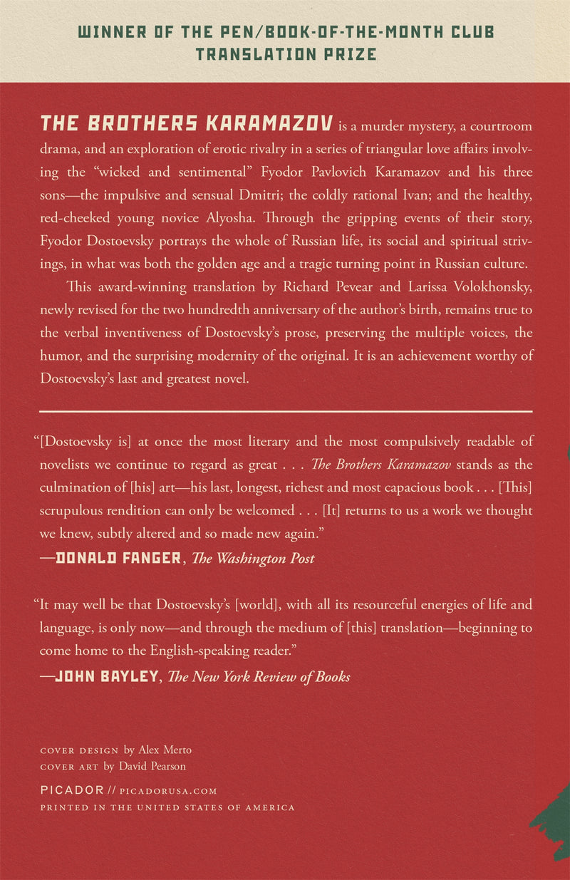 The Brothers Karamazov (Bicentennial Edition)