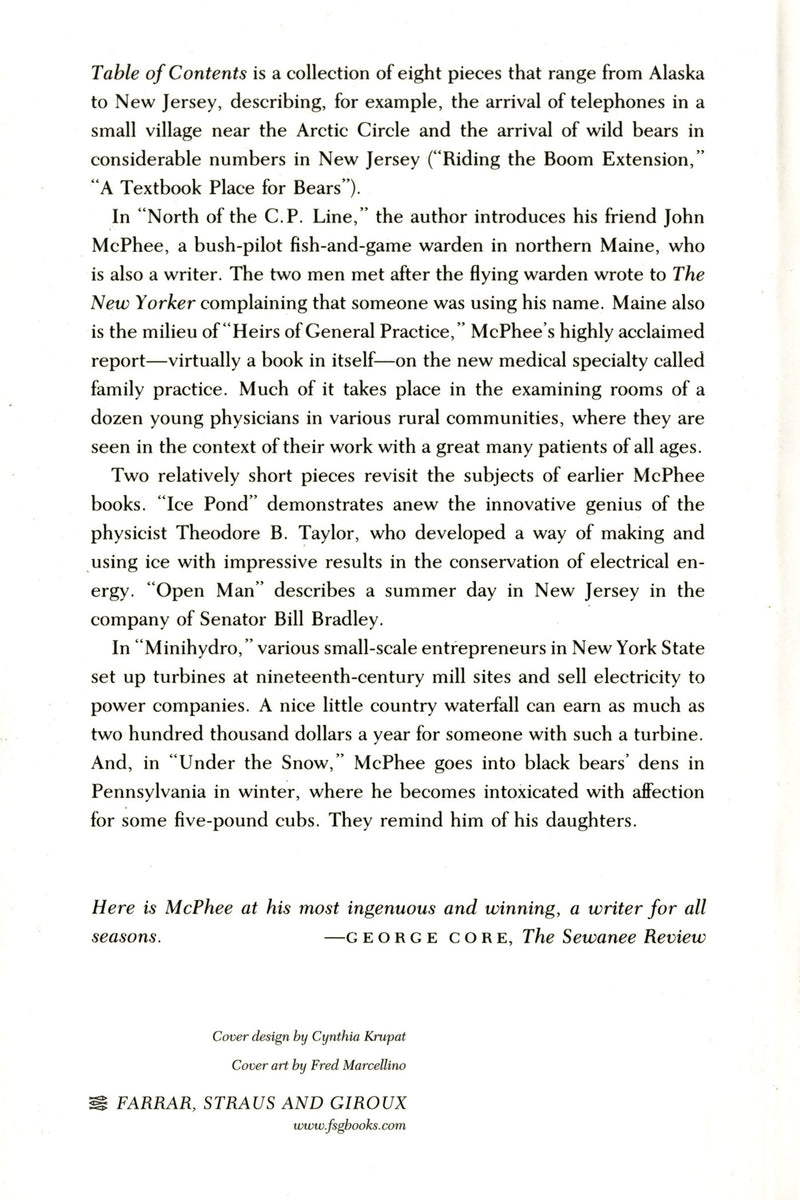 Table of Contents