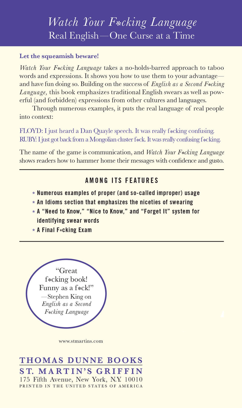 Watch Your F*cking Language