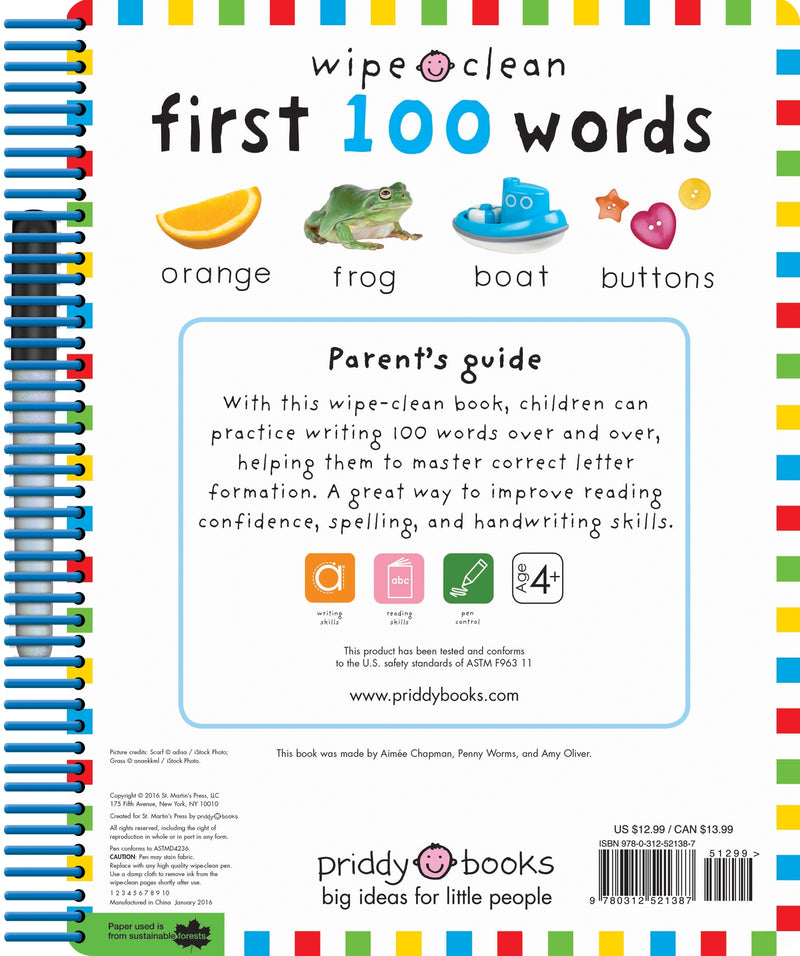 Wipe Clean: First 100 Words - Extended Edition