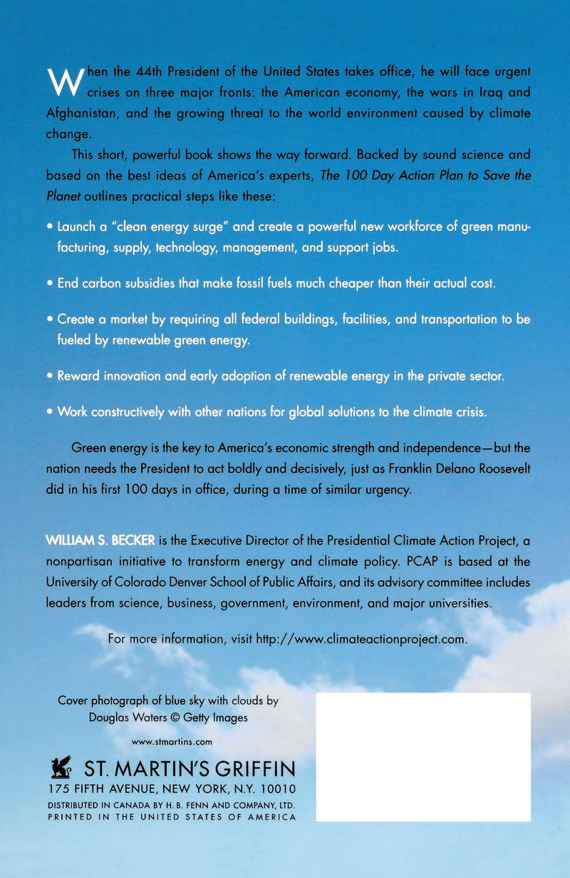 The 100 Day Action Plan to Save the Planet
