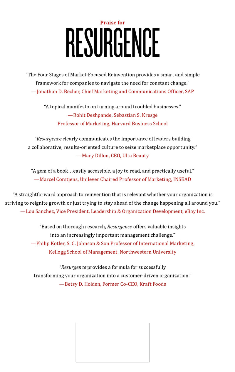 Resurgence: The Four Stages of Market-Focused Reinvention