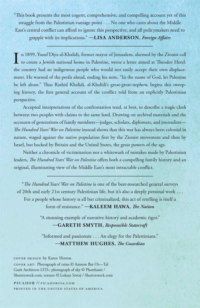 The Hundred Years' War on Palestine