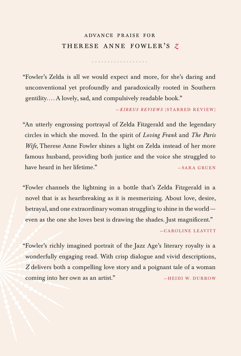 Z: A Novel of Zelda Fitzgerald