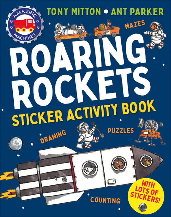 Amazing Machines Roaring Rockets Sticker Activity Book