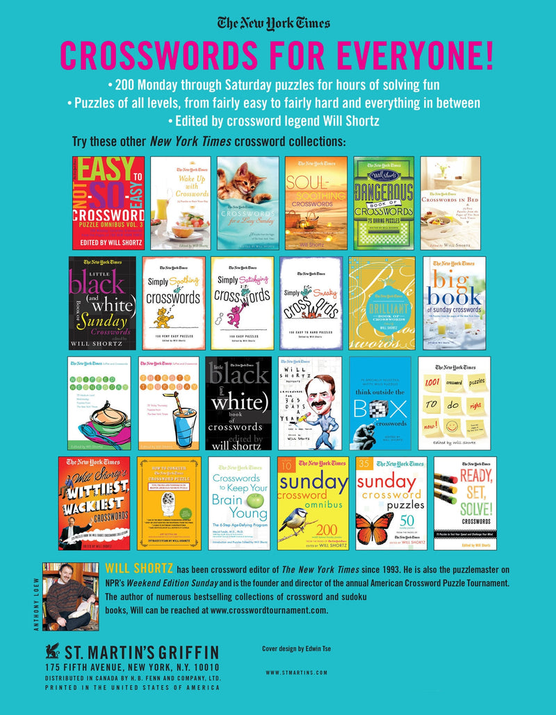 The New York Times Easy to Not-So-Easy Crossword Puzzle Omnibus Volume 4