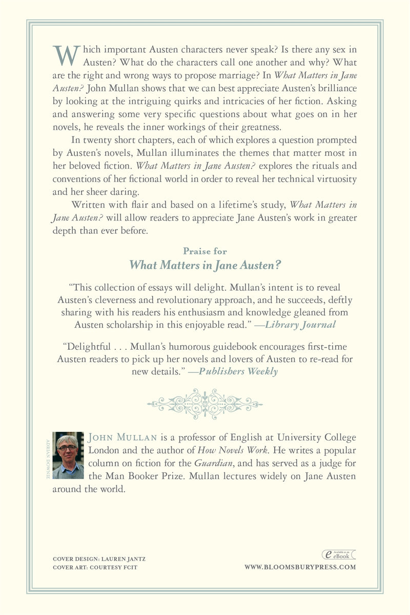 What Matters in Jane Austen?