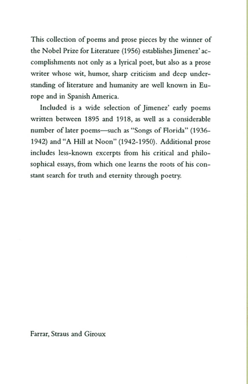 Selected Writings of Juan Ramon Jimenez