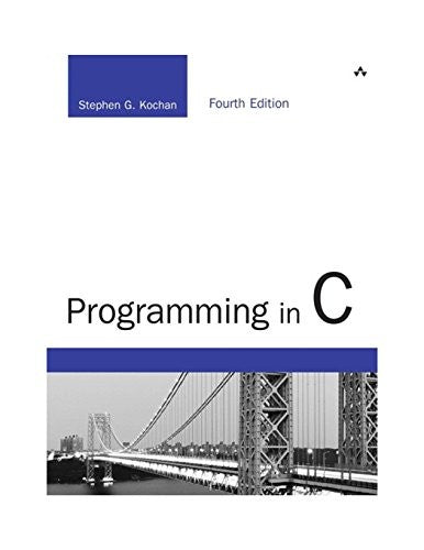 Programming In C 4e