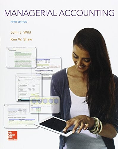 Managerial Accounting With Connect 5e