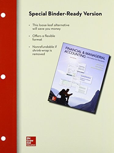 Loose Leaf For Financial & Managerial Accounting With Connect 6e