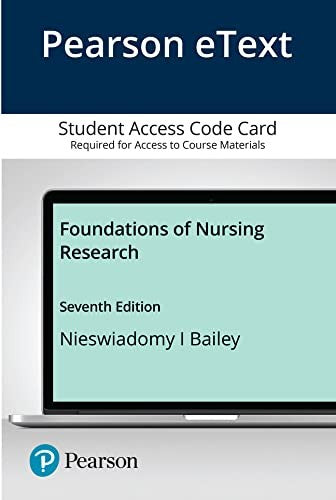 Pearson Etext Foundations Of Nursing Research Access Card