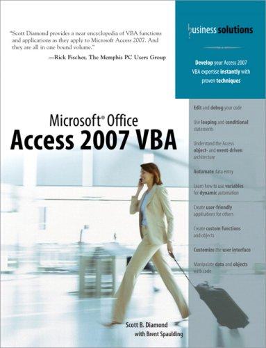 Microsoft Office Access 2007 Vba