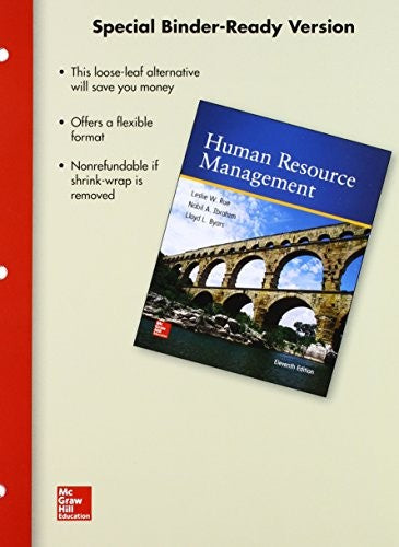 Loose Leaf Human Resource Management With Connect Access Card