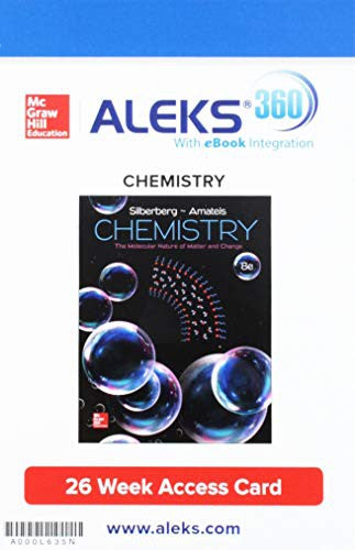 Gen Combo Connect 1s Ac Chemistry;Molecular Nature Matter Change;Aleks 360 1s Ac 8e