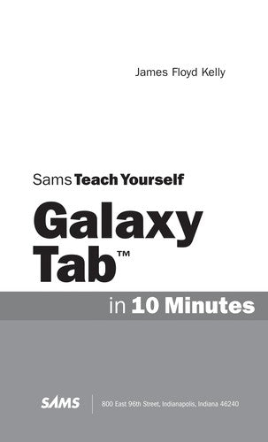 Sams Teach Yourself Samsung Galaxy Tab In 10 Minutes