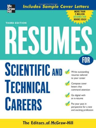 Resumes For Scientific & Technical Careers 3e
