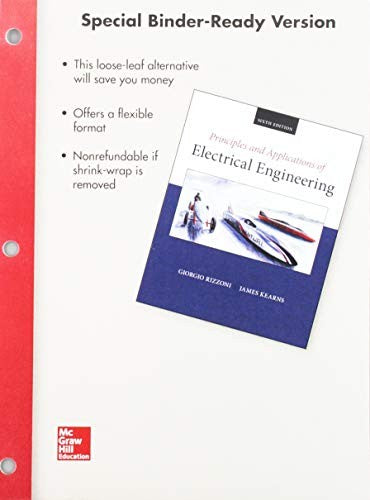 Package Loose Leaf For Principles & Applications Of Electrical Engineering With 1 Semester Connect Access Card 6e