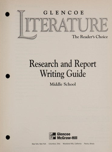 Glencoe Literature Course 1 Grade 6 Reading Skills Practice Workbook 2e