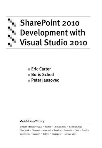 Sharepoint 2010 Development With Visual Studio 2010