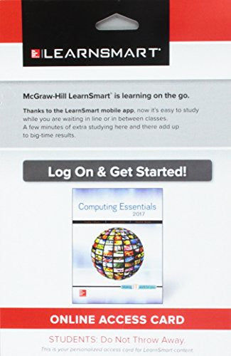 Learnsmart Access Card For Computing Essentials 2017 26e