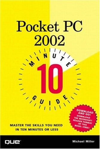 10 Minute Guide To Pocket Pc 2002