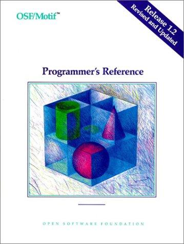 Osf Motif Programmers Reference Release 1.2