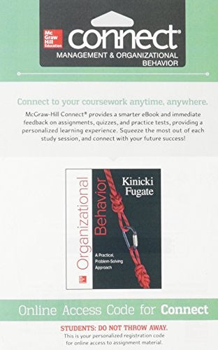 Connect 1 Semester Access Card For Organizational Behavior A Practical Problem Solving Approach