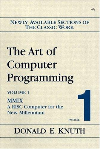Art Of Computer Programming Volume 1 Fascicle 1 The