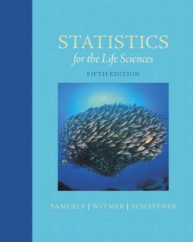 Statistics For The Life Sciences