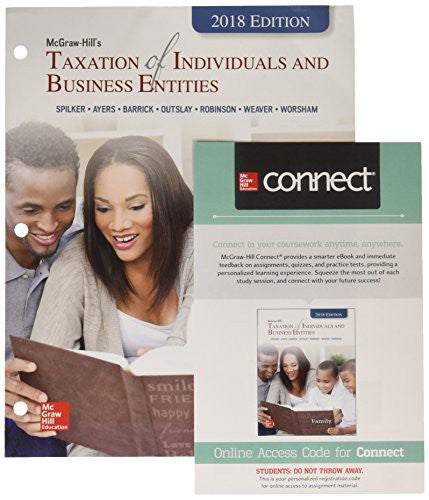 Gen Combo Ll Mcgraw Hill Taxation Of Individuals & Business Entities; Connect Access Card 9e