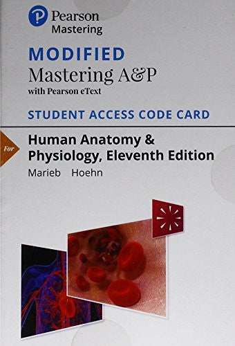 Modified Mastering A&P With Pearson Etext Standalone Access Card For Human Anatomy & Physiology