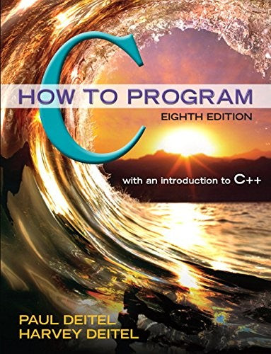 C How To Program 8e
