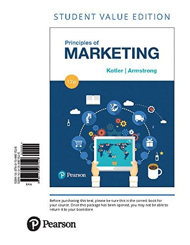 Principles Of Marketing Student Value Edition