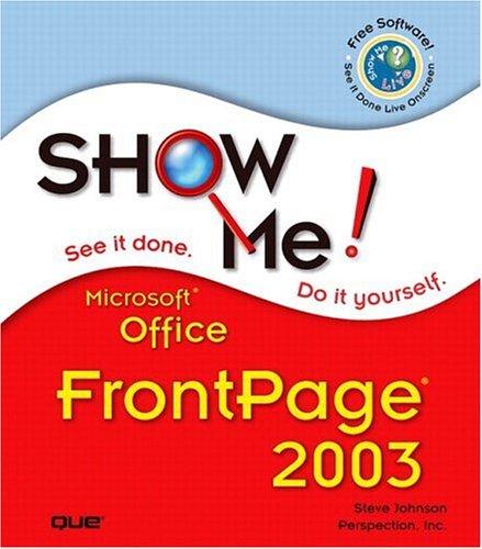 Show Me Microsoft Office Frontpage 2003