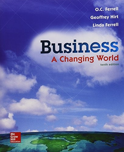Business A Changing World With Connect & Business Plan Pro Access Card