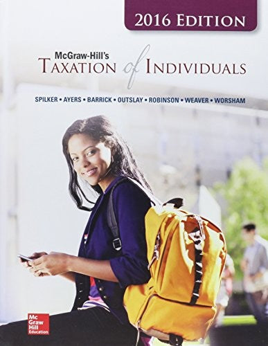 Mcgraw Hills Taxation Of Individuals 2016 Edition With Connect 7e