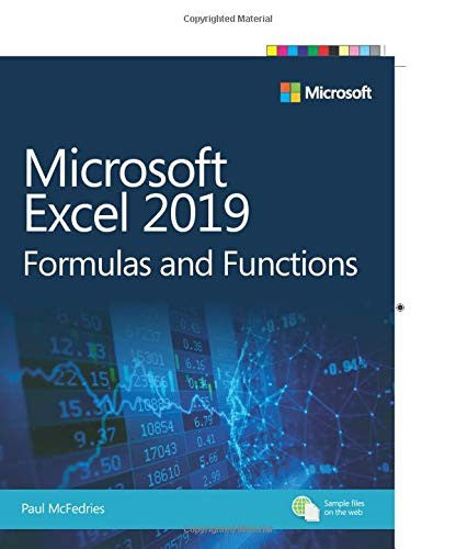 Microsoft Excel 2019 Formulas & Functions