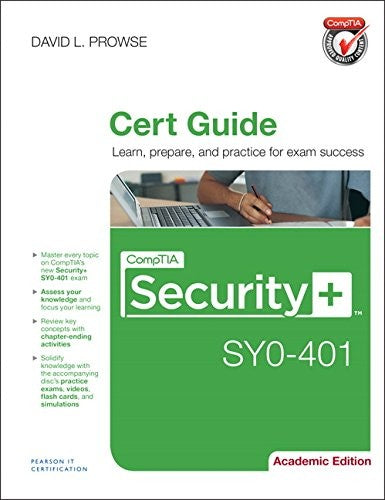 Comptia Security+ Sy0 401 Cert Guide Academic Edition