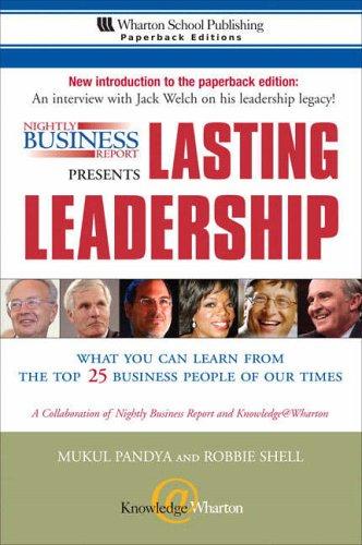 Nightly Business Report Presents Lasting Leadership