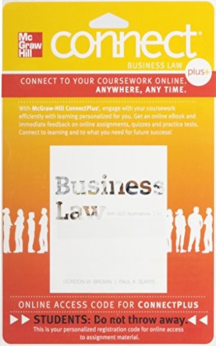 Connect 2 Semester Access Card For Brown Bus Law
