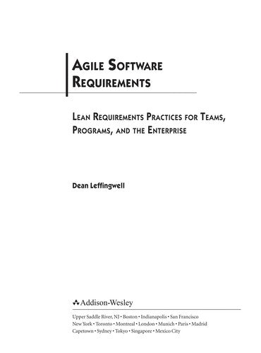 Agile Software Requirements