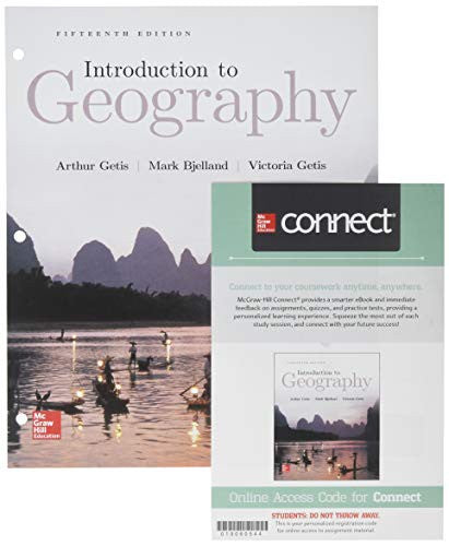 Gen Combo Looseleaf Introduction To Geography; Connect Access Card
