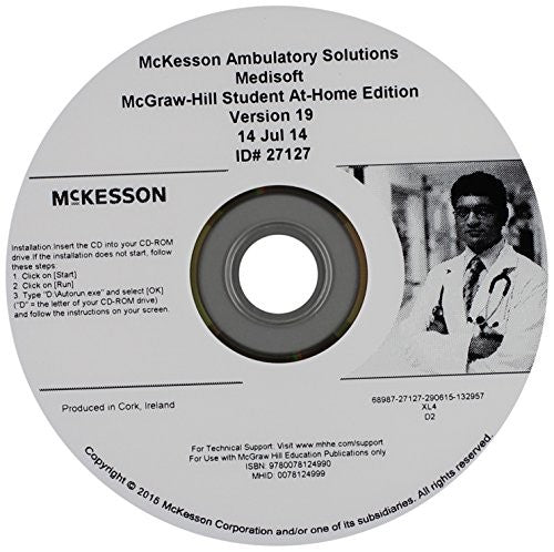 Medisoft V19 Student At Home Cd With Installation Instructions 9e