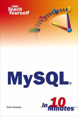 Sams Teach Yourself Mysql In 10 Minutes