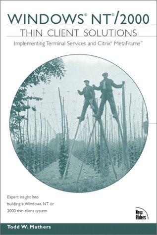 Windows Nt 2000 Thin Client Solutions