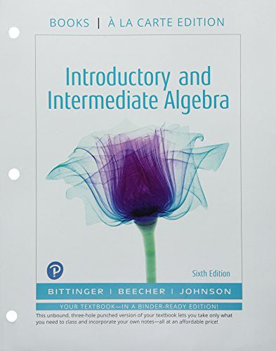 Introductory & Intermediate Algebra Books A La Carte Edition Plus Mylab Math 24 Month Access Card Package