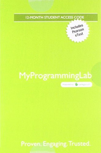 Mylab Programming With Pearson Etext Access Card For Starting Out With C++ From Control Structures To Objects