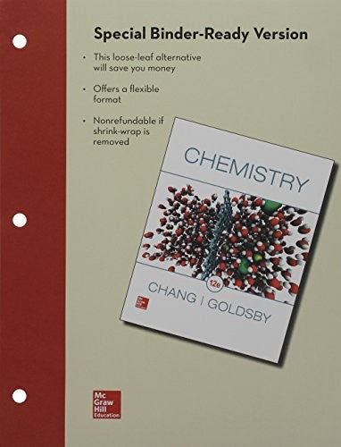 Package Loose Leaf Chemistry With Connect 1 Semester Access Card